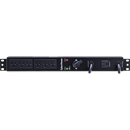Cyberpower PDU, Bypass, Rack Mounted, 5-15R, 5-15P, 6 ft., Black MBP15A6